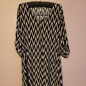 Tristan Size Medium Women's Zig Zag Dress - Gentlyf Used